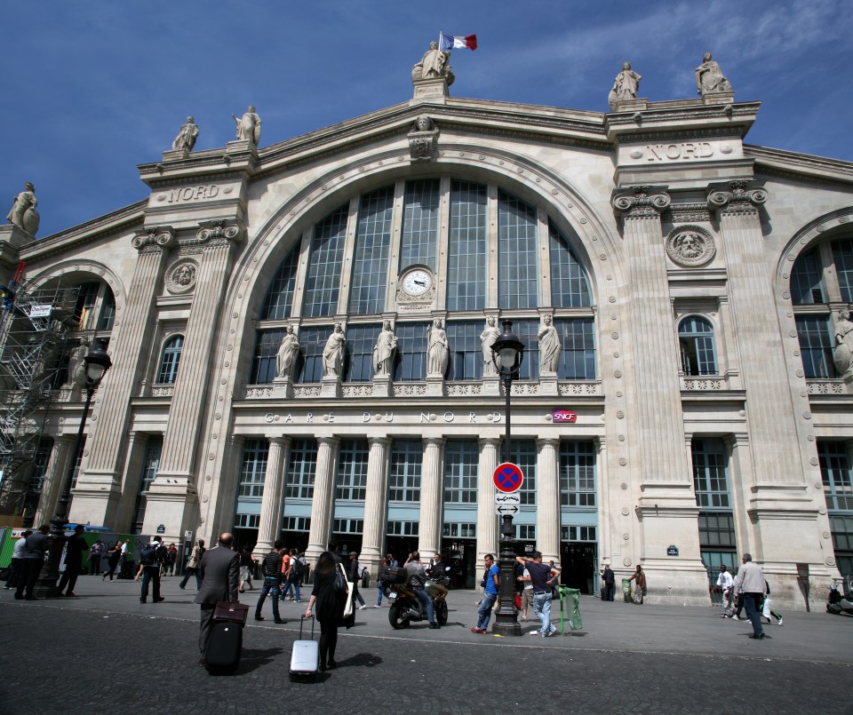 Gare du Nord train station in Paris, France.