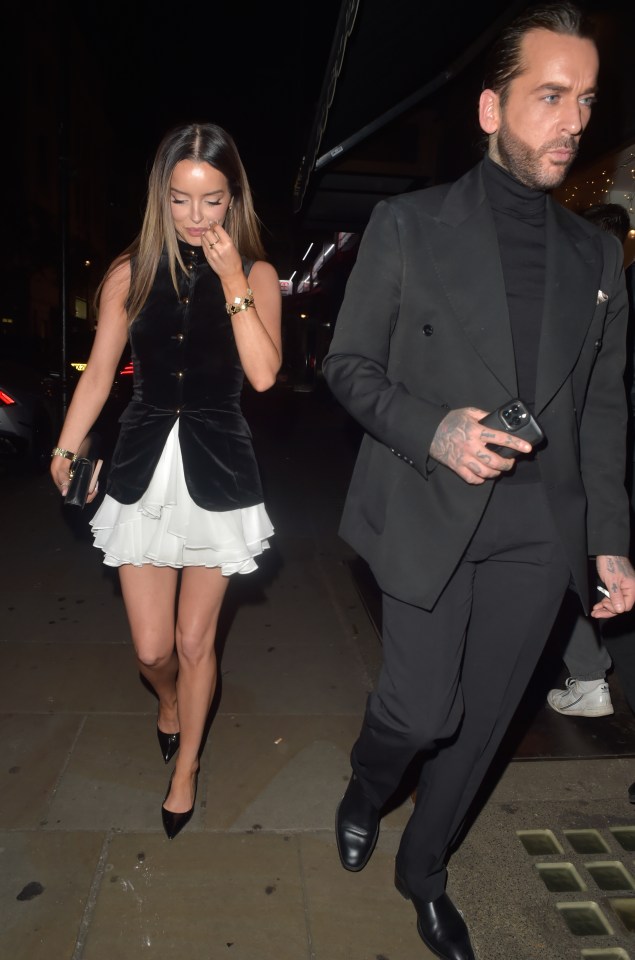 Maura Higgins and Pete Wicks on a date night.