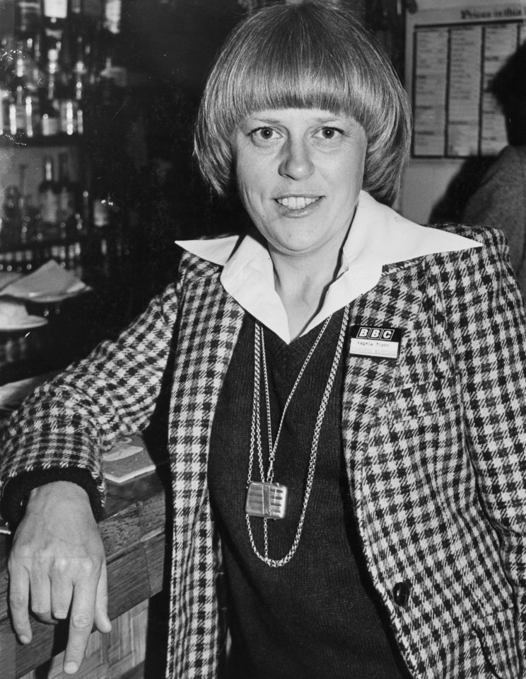 Black and white photo of Patricia Green, who plays Jill Archer in the BBC Radio 4 soap opera *The Archers*.