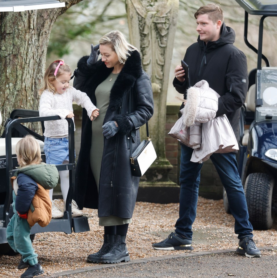 Kelsey Parker with her children at Port Lympne Hotel & Reserve.