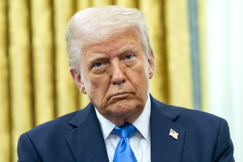 Close-up of President Donald Trump.