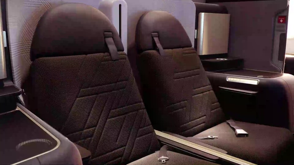 Korean Air Prestige Suites 2.0 business class seats.