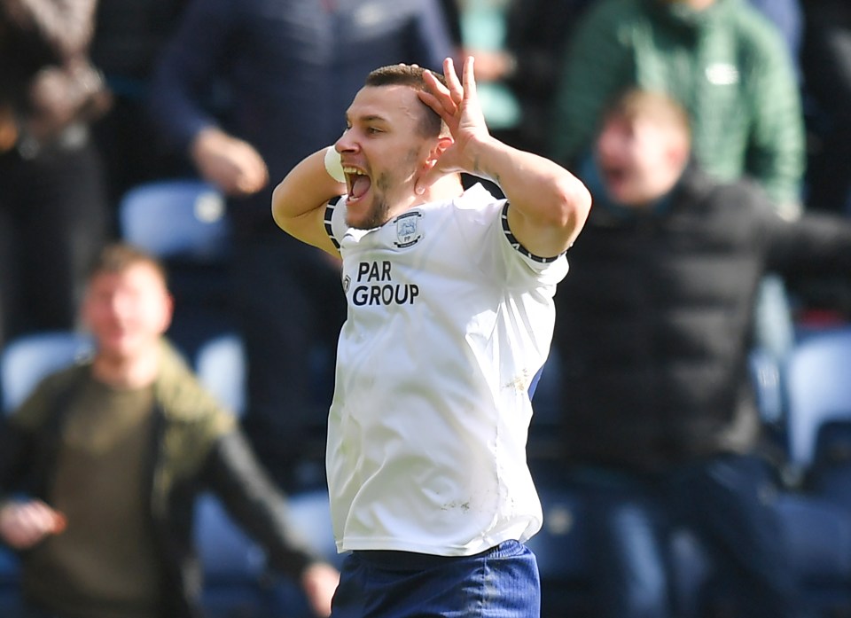 Milutin Osmajic celebrates scoring a goal.
