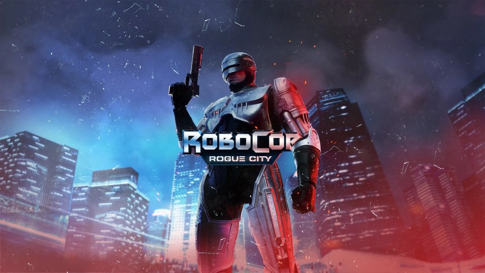 RoboCop Rogue City videogame key art.