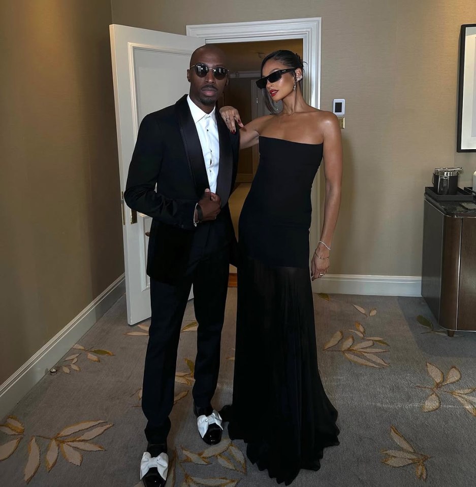 Couple in formal wear.