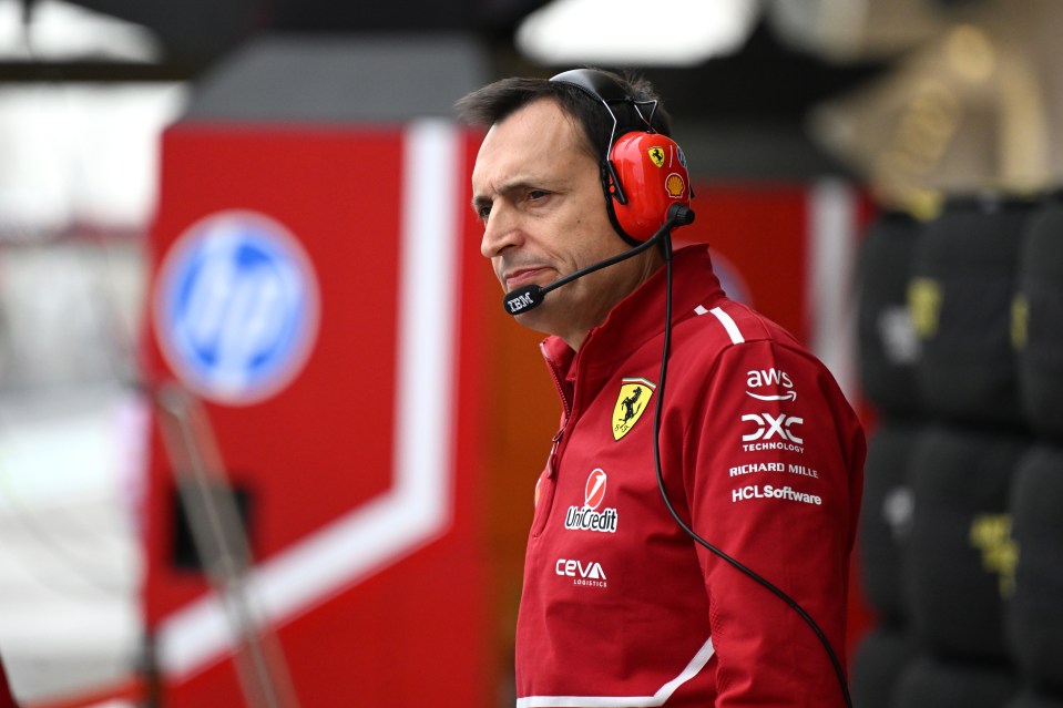 Riccardo Adami, Scuderia Ferrari race engineer, in the garage.