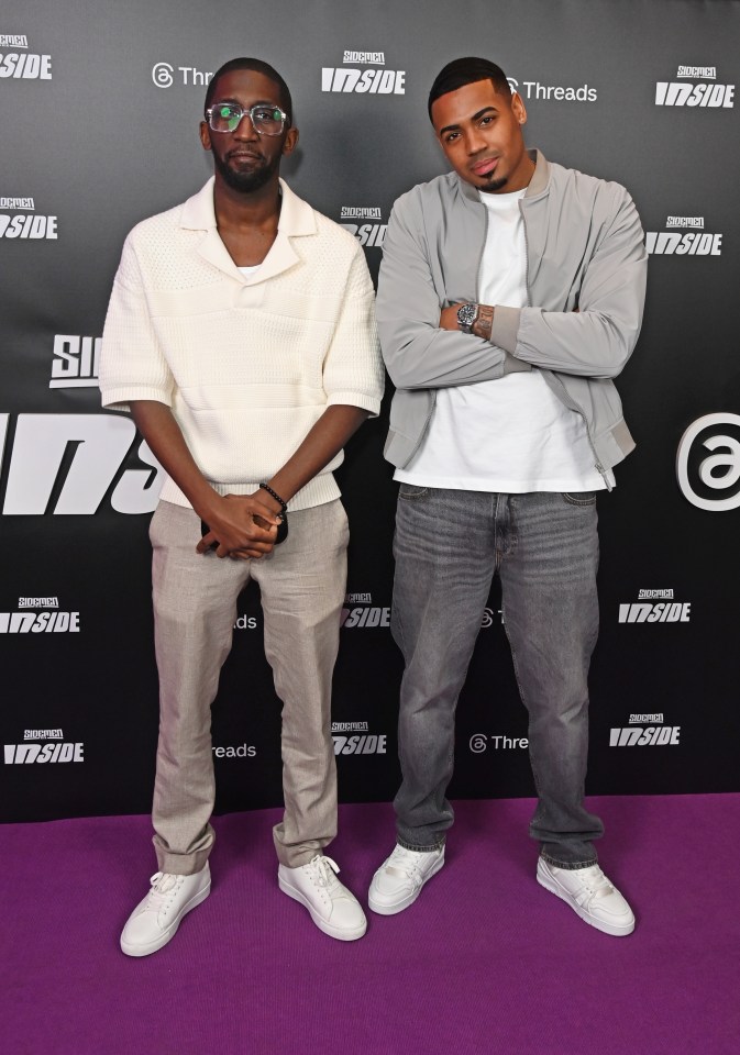 Specs Gonzalez and Tyrique Hyde at the UK Premiere of "Sidemen: Inside" Series 2.