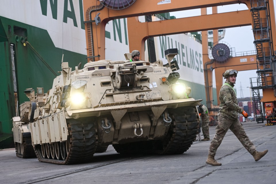 M88 Hercules recovery vehicle outside a BAE Systems facility.