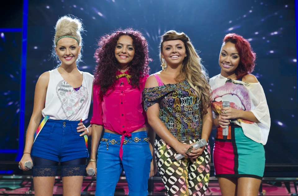 Photo of Little Mix on The X Factor.