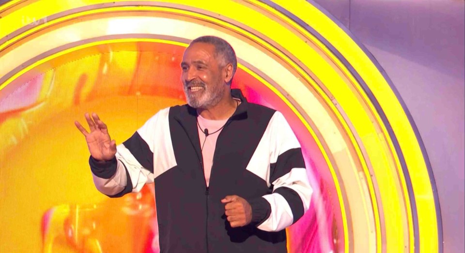 Daley Thompson being evicted from Celebrity Big Brother.