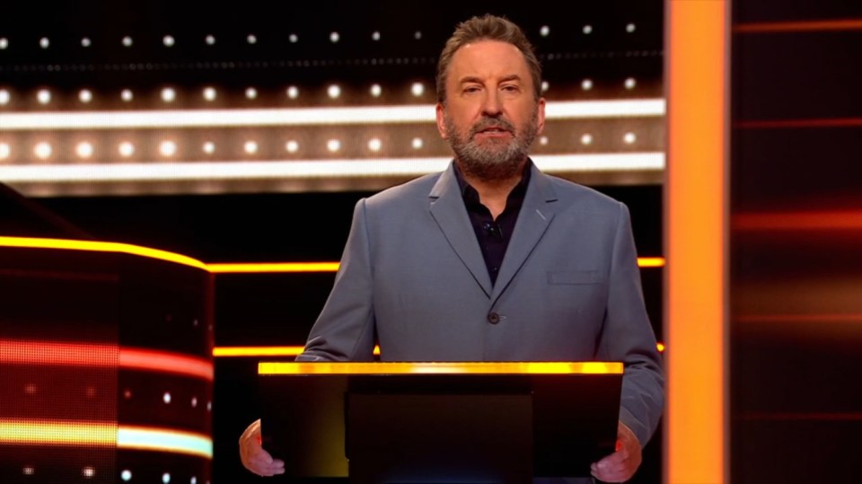 Lee Mack on the set of The 1% Club.