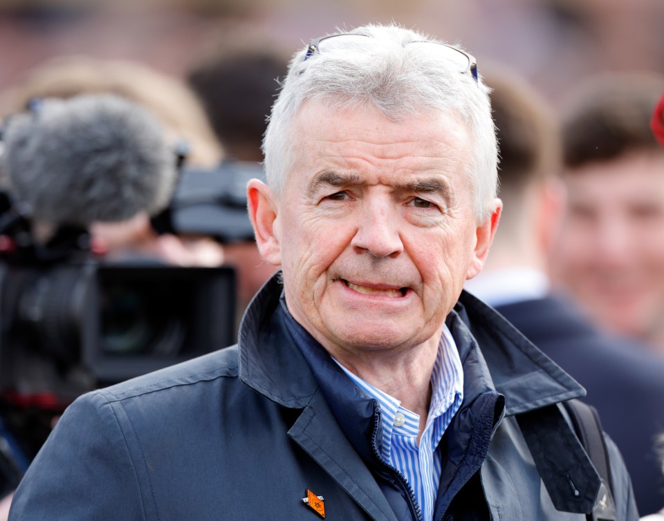 Michael O'Leary at the Cheltenham Festival.