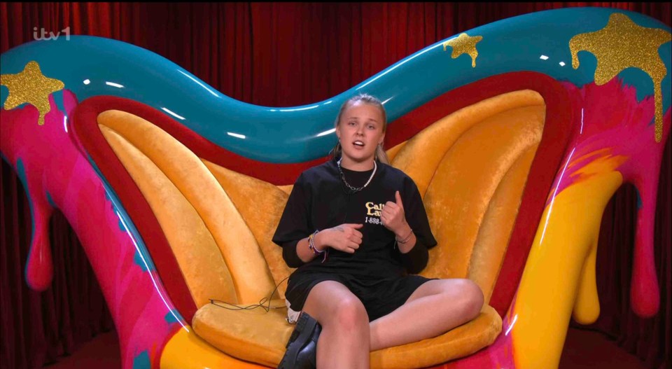 JoJo Siwa nominating in the Celebrity Big Brother house.