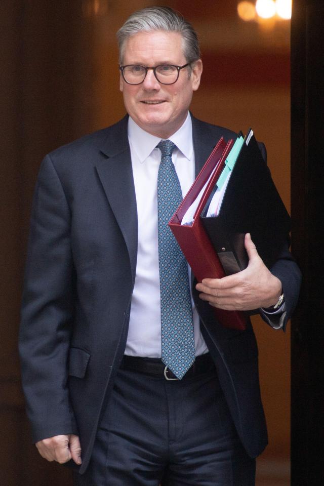 Sir Keir Starmer leaving Downing Street.