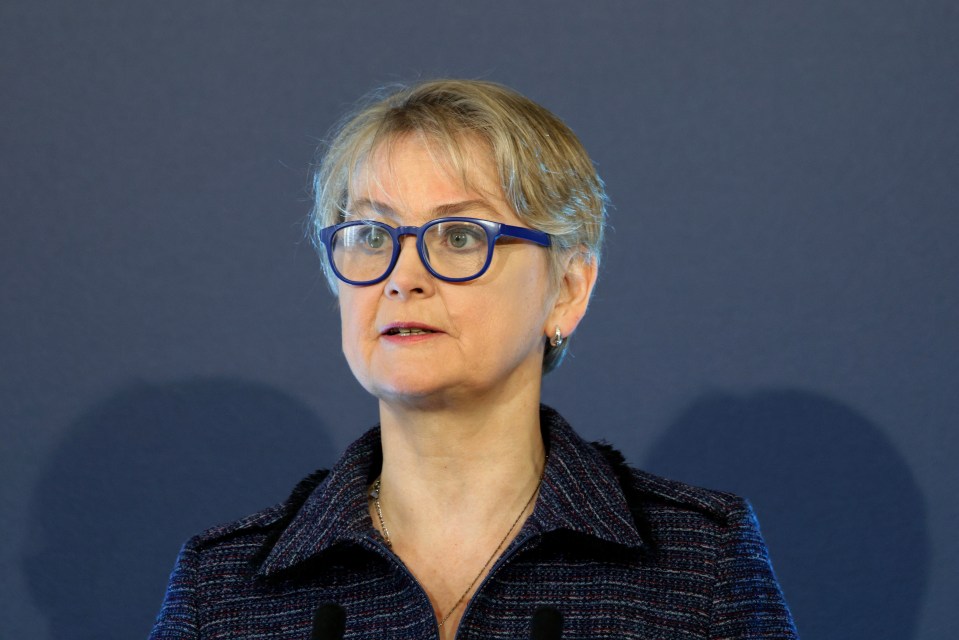 Yvette Cooper speaking at the Border Security Summit.