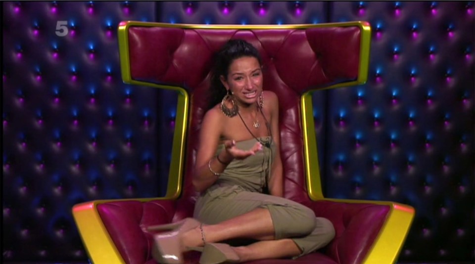 Tashie Jackson crying in the Big Brother diary room.