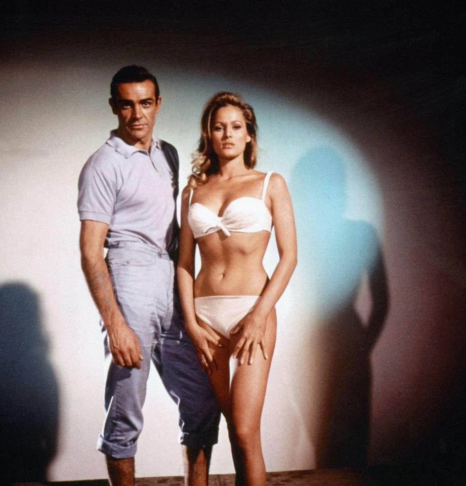 Ursula Andress and Sean Connery in "Dr. No"