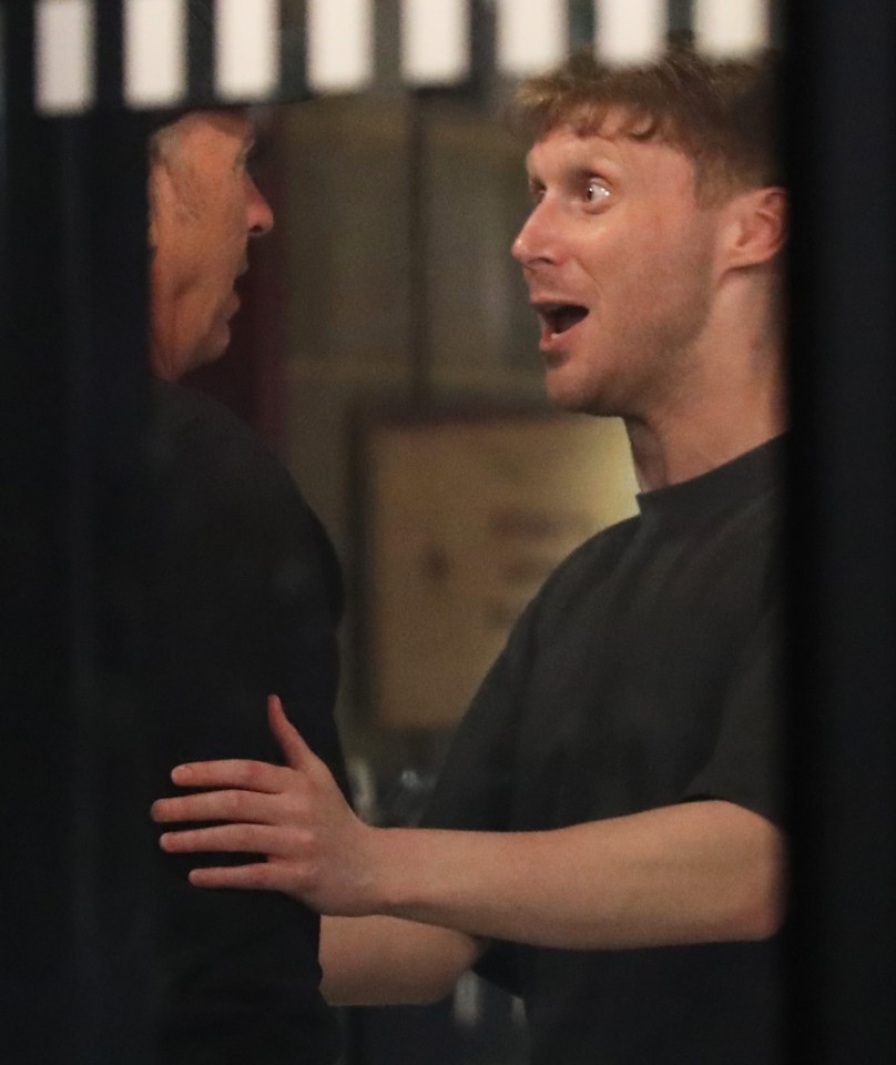 Two men having a heated discussion.