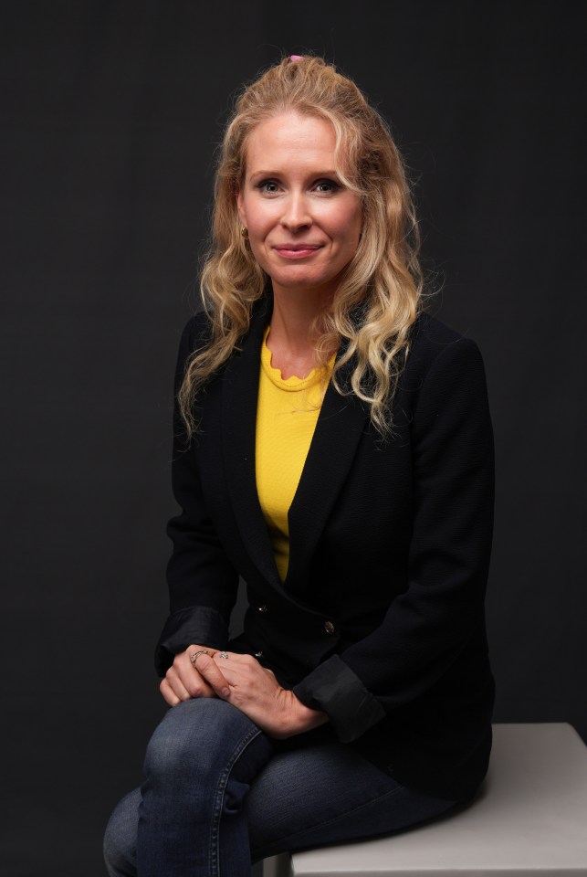 Portrait of Lucy Beaumont at the Edinburgh TV Festival.