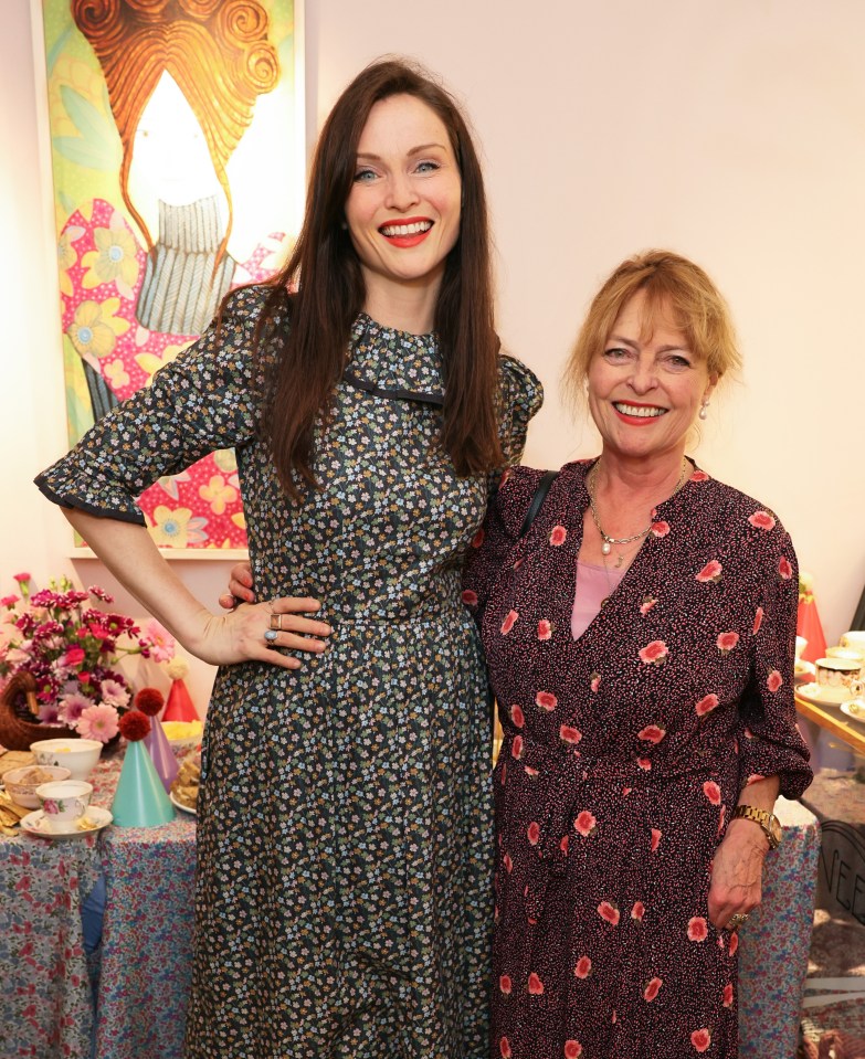 Sophie Ellis-Bextor and Janet Ellis at a fashion brand birthday party.