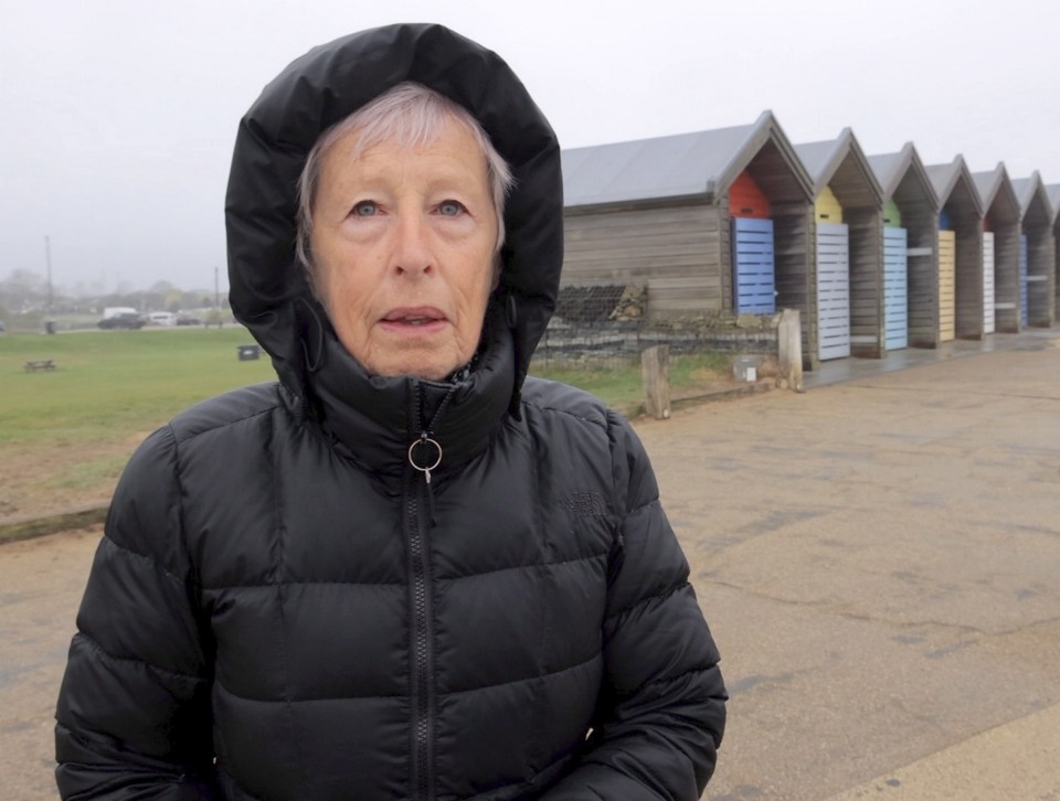 Portrait of Mary Baxter, a 72-year-old retired sales representative from Blyth, Northumberland.