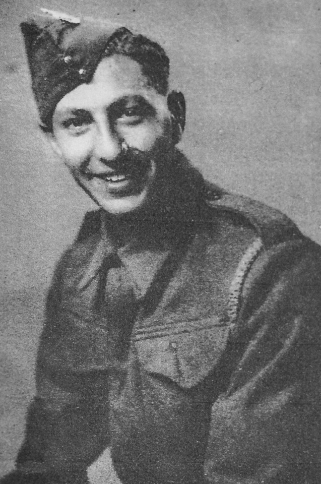 Black and white photo of Mervyn Kersh, a Royal Army Ordnance Corps serviceman.