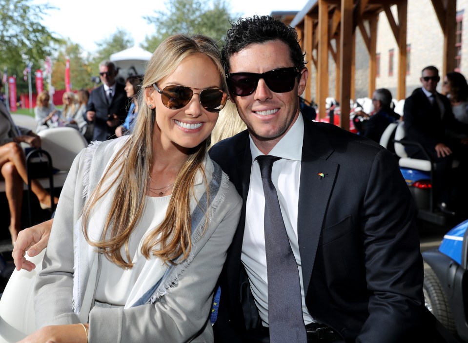 Erica Stoll and Rory McIlroy at the 2016 Ryder Cup Opening Ceremony.