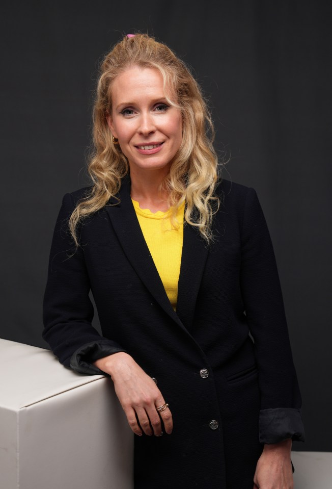 Portrait of Lucy Beaumont at the Edinburgh TV Festival.