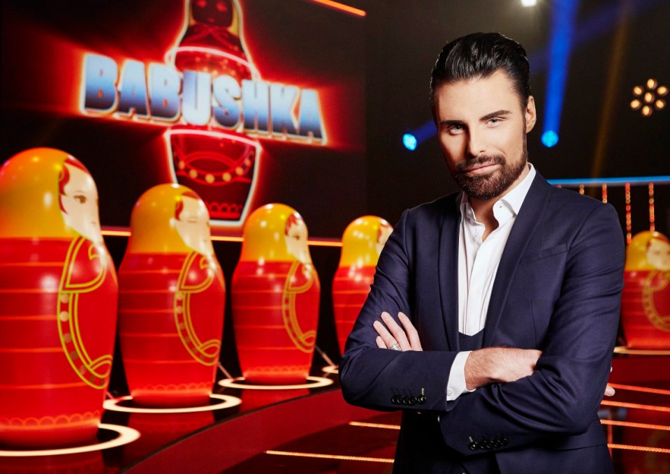 Rylan Clark-Neal, host of the game show Babushka.