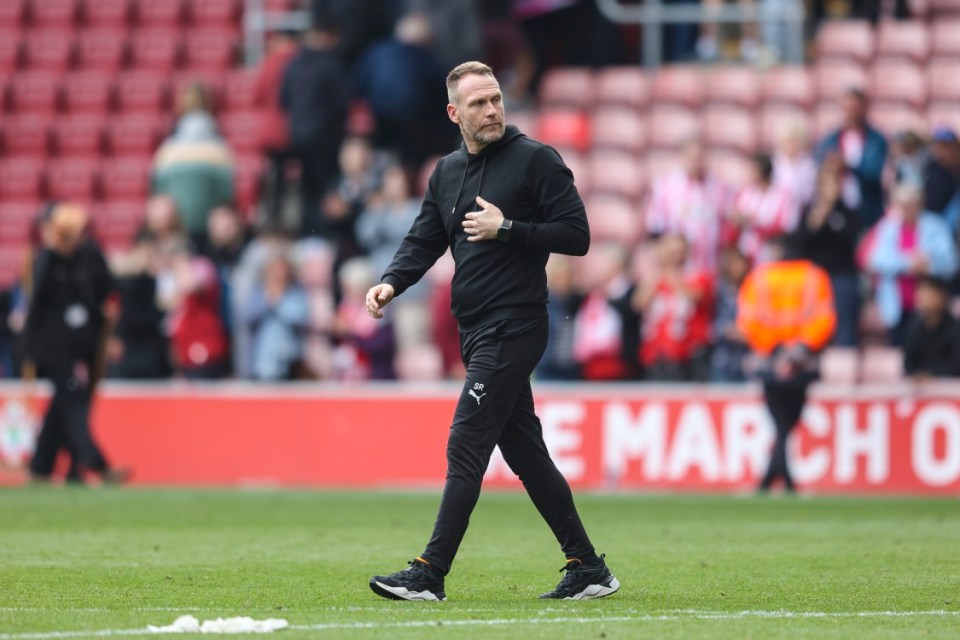 SOUTHAMPTON, ENGLAND - APRIL 26: Interim Head Coach Simon Rusk of Southampton after his sides 2-1 defeat during the Premier League match between Southampton FC and Fulham FC at St Mary's Stadium on April 26, 2025 in Southampton, England. (Photo by Robin Jones/Getty Images)