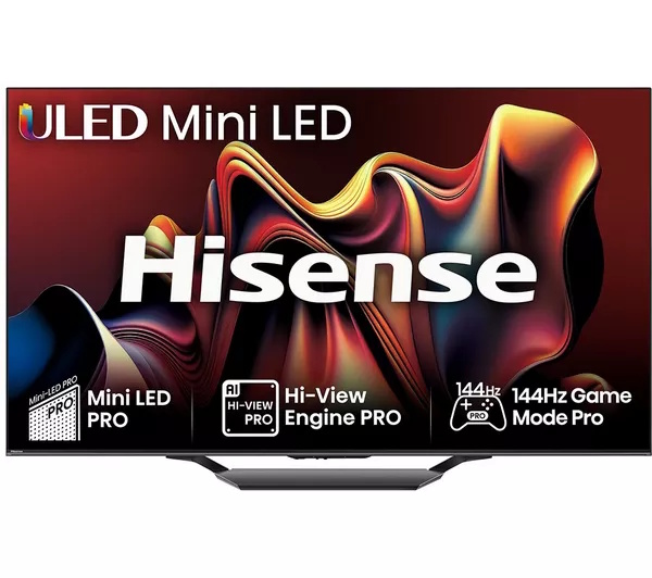 Hisense 55-inch Smart 4K Ultra HD HDR Mini-LED TV with Amazon Alexa.