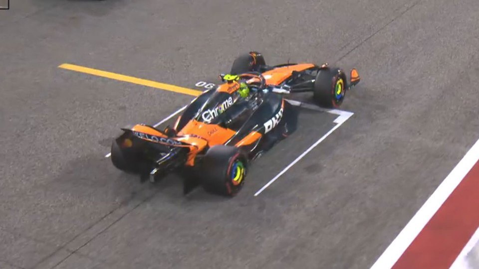 Formula 1 car on track.