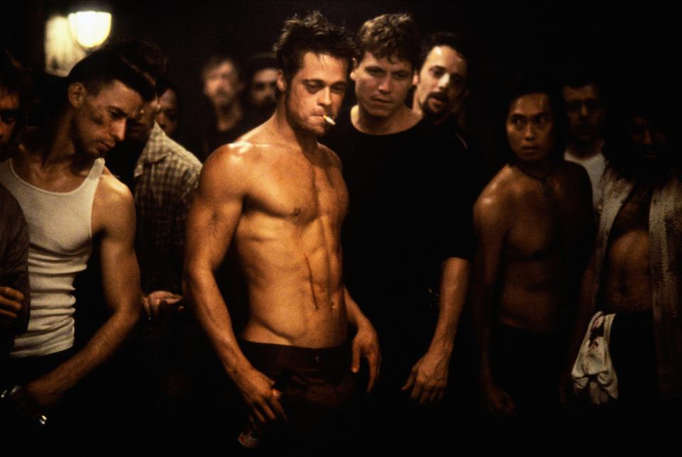 Brad Pitt in Fight Club.