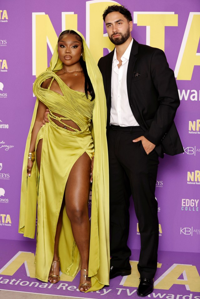 Whitney Adebayo and Lochan Nowacki at the National Reality TV Awards.