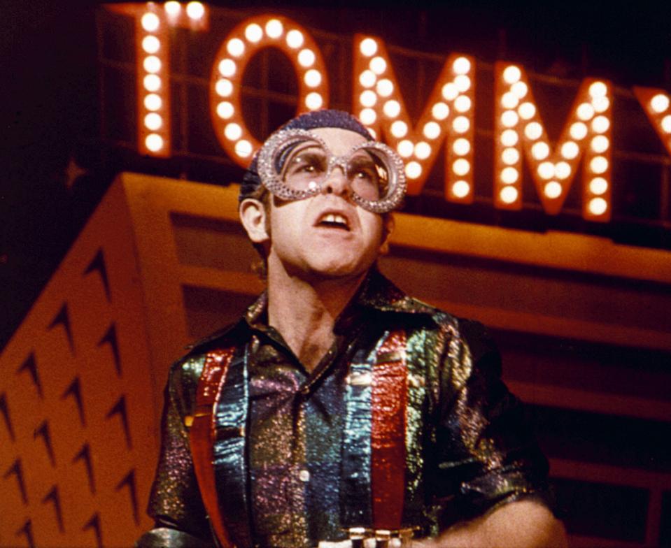 Elton John in Tommy (1975).