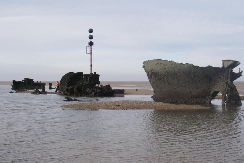 Wreck of the SS Vina at Brancaster. A holidaymaker died after getting caught out by the tide when he walked out to explore a shipwreck with his grandchild, an inquest has heard. Raymond Mills, 74, was on a day out at Brancaster beach in Norfolk and had carefully planned his trip out to the SS Vina. He got into difficulties in the strong currents near the vessel - a notorious area known as Wreck Sands - and disappeared beneath the water.His granddaughter was able to get back to safety and a search operation was launched.