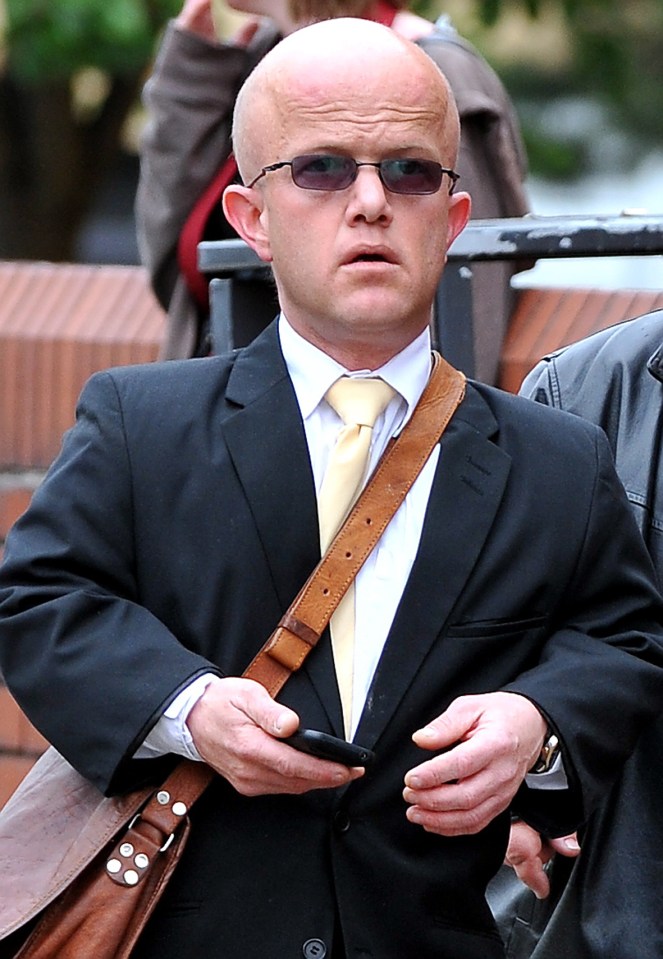 Photo of Nicholas Read, an actor who appeared in Harry Potter and Star Wars, arriving at court.