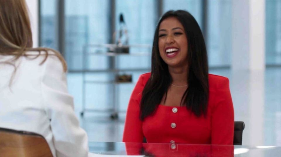 Anisa Khan on The Apprentice.