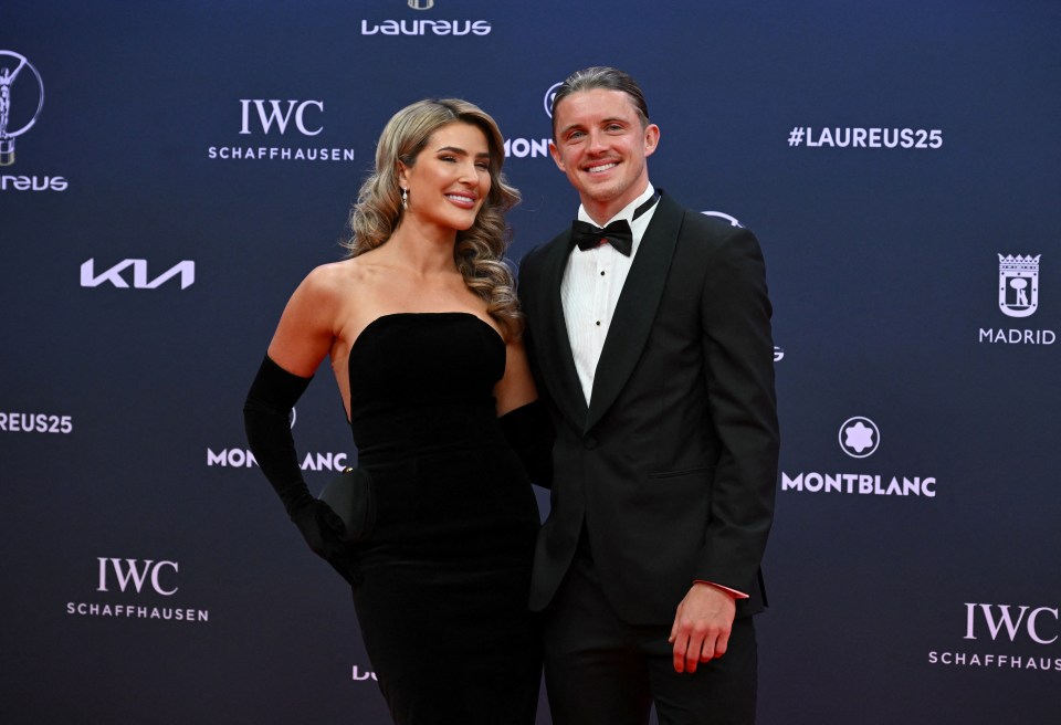 Conor Gallagher and Aine May Kennedy at the Laureus World Sports Awards.