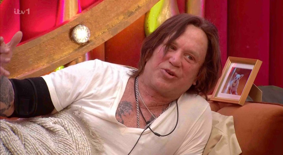 Mickey Rourke on a reality TV show.