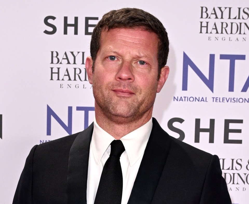 An image collage containing 1 images, Image 1 shows Dermot O'Leary at the National Television Awards