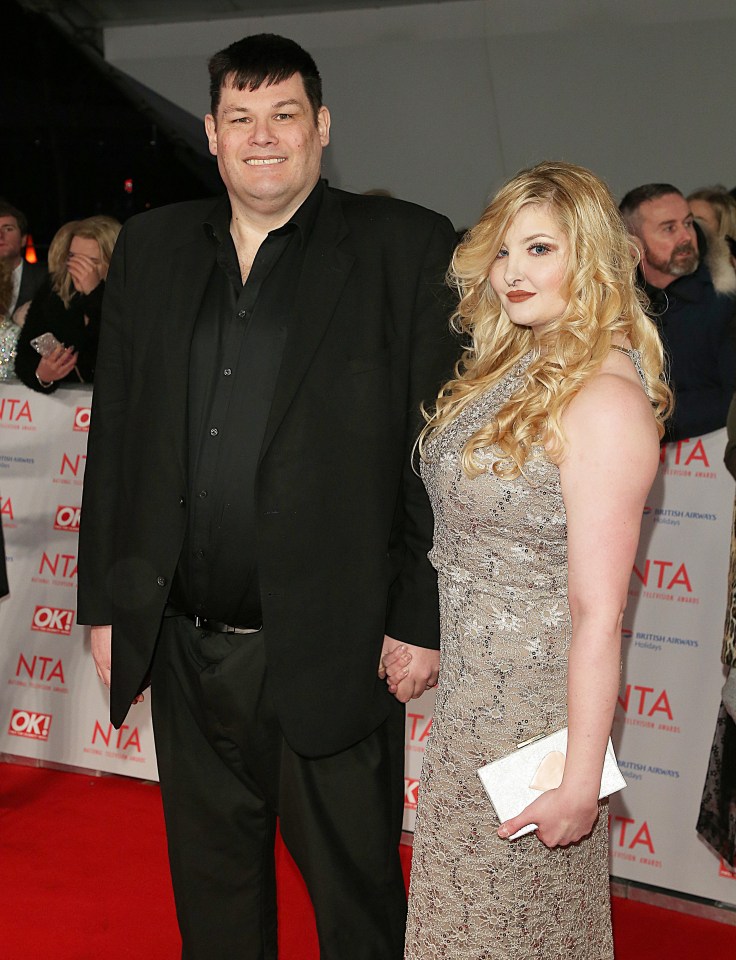 Mark Labbett and Katie Labbett at the National Television Awards.