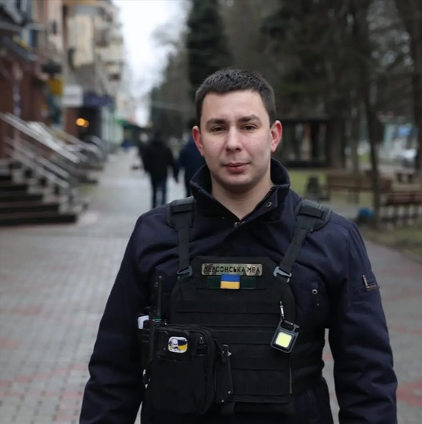 Andriy Andrushcenko, a torture victim and member of a Ukrainian children's football team.