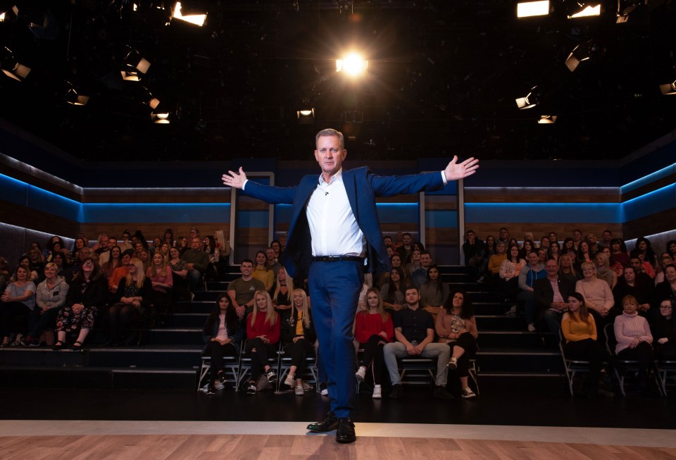 Jeremy Kyle on the set of "The Jeremy Kyle Show."