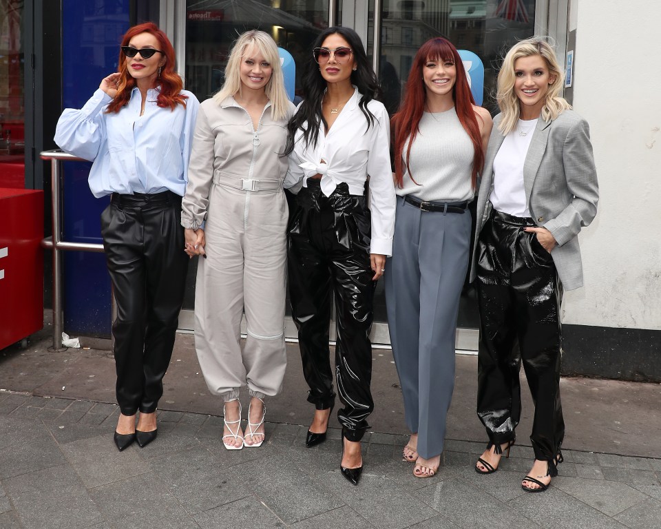The Pussycat Dolls at Global Radio Studios in London.