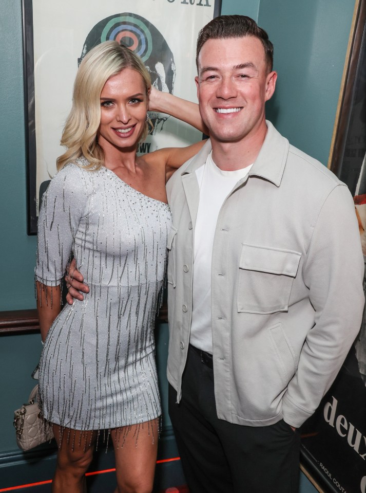 Nadiya Bychkova and Kai Widdrington at a launch event.