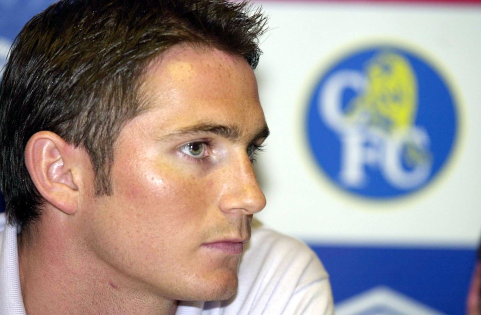 Frank Lampard at a Chelsea press conference.