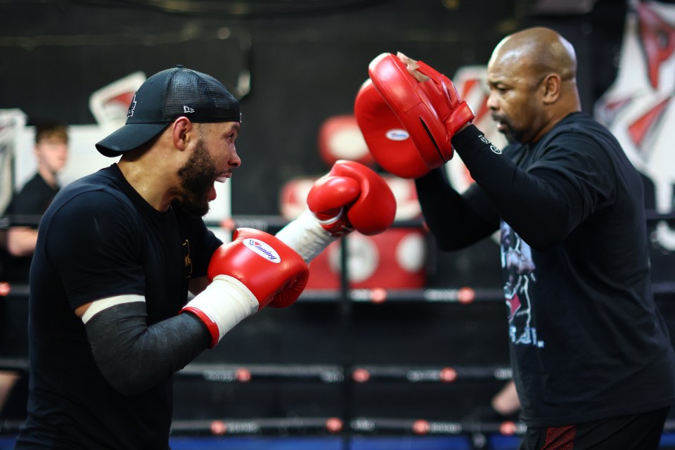 Chris Eubank Jr. boxing training.