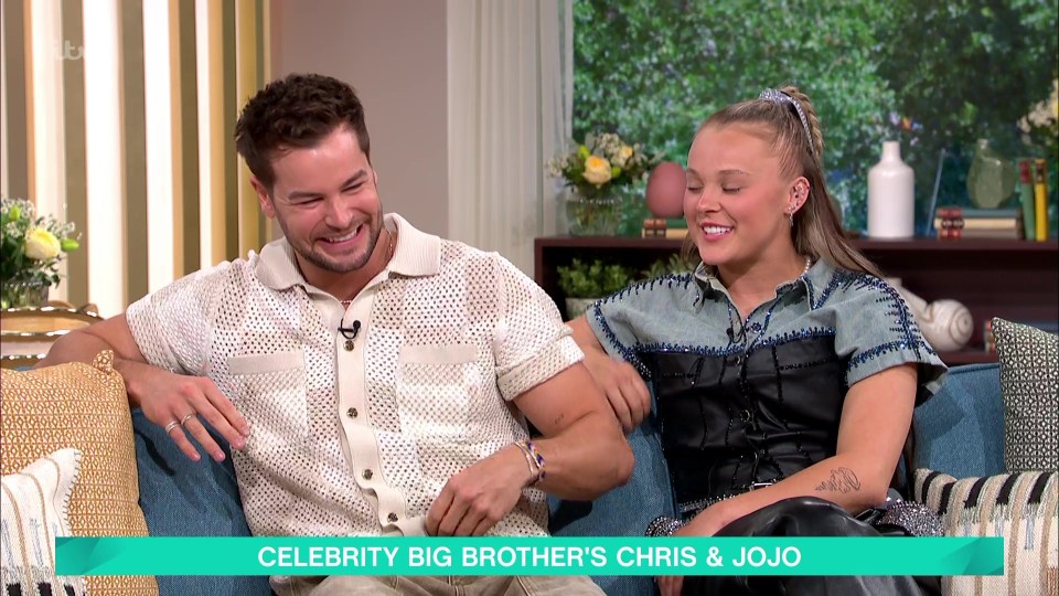 Chris Hughes and JoJo Siwa on This Morning.