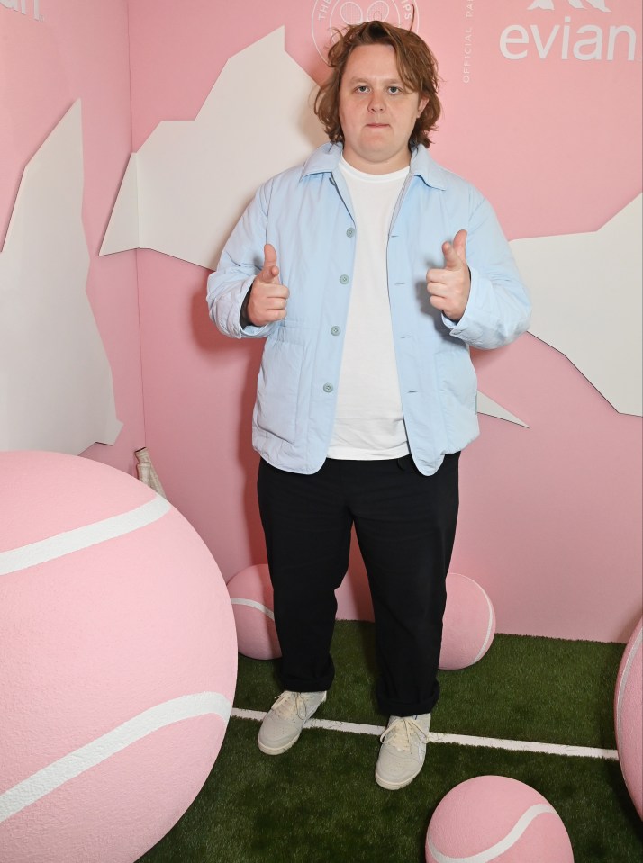 Lewis Capaldi at Wimbledon.